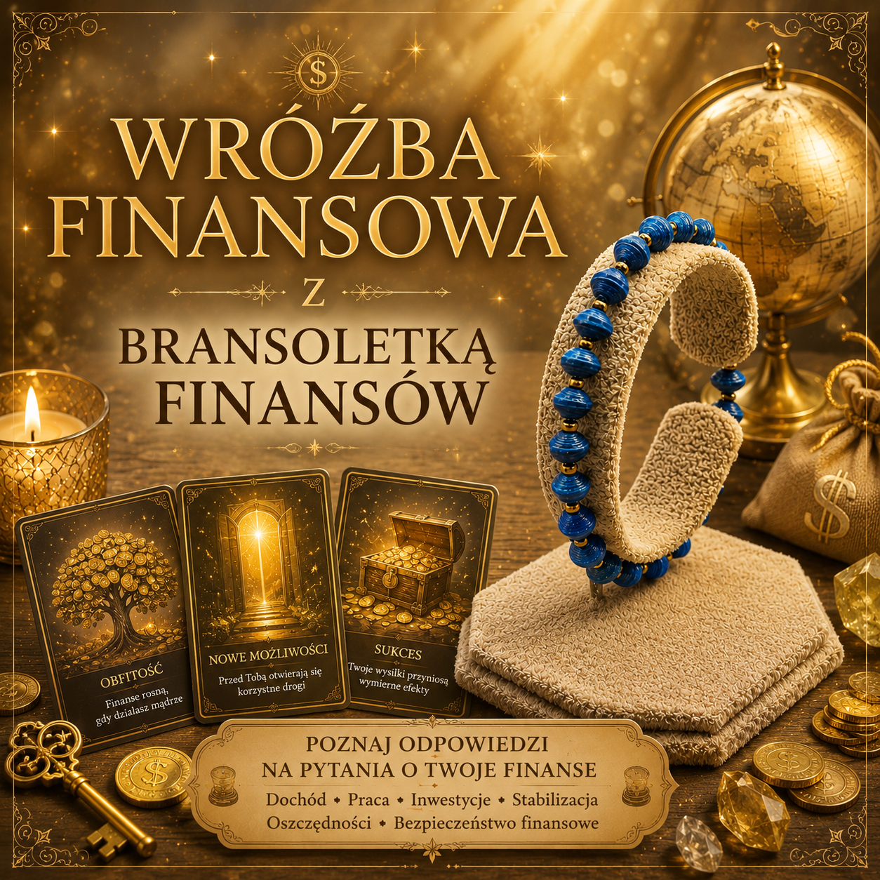 Wróżba Finansowa + Bransoletka Obfitości 💰🔮