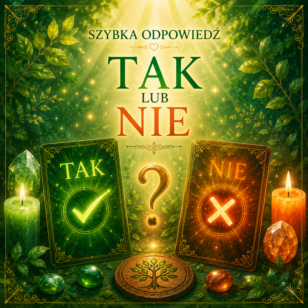 Szybka odpowiedź TAK lub NIE 🔮 Wróżba z kart